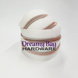 #5 Reißverschlussband Vanille mit Nylonzähnen