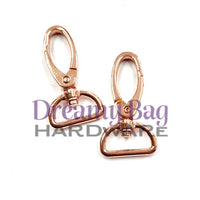 20mm (3/4") Oval Swivel Clips D Ring Connector