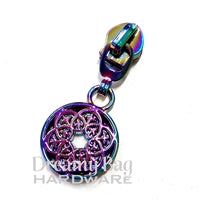 #5 Zipper Pull Celtic Floral