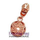 #5 Zipper Pull Celtic Floral