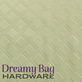 Faux Quilted Vinyl Greens