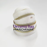 #5 Reißverschlussband Vanille mit Nylonzähnen