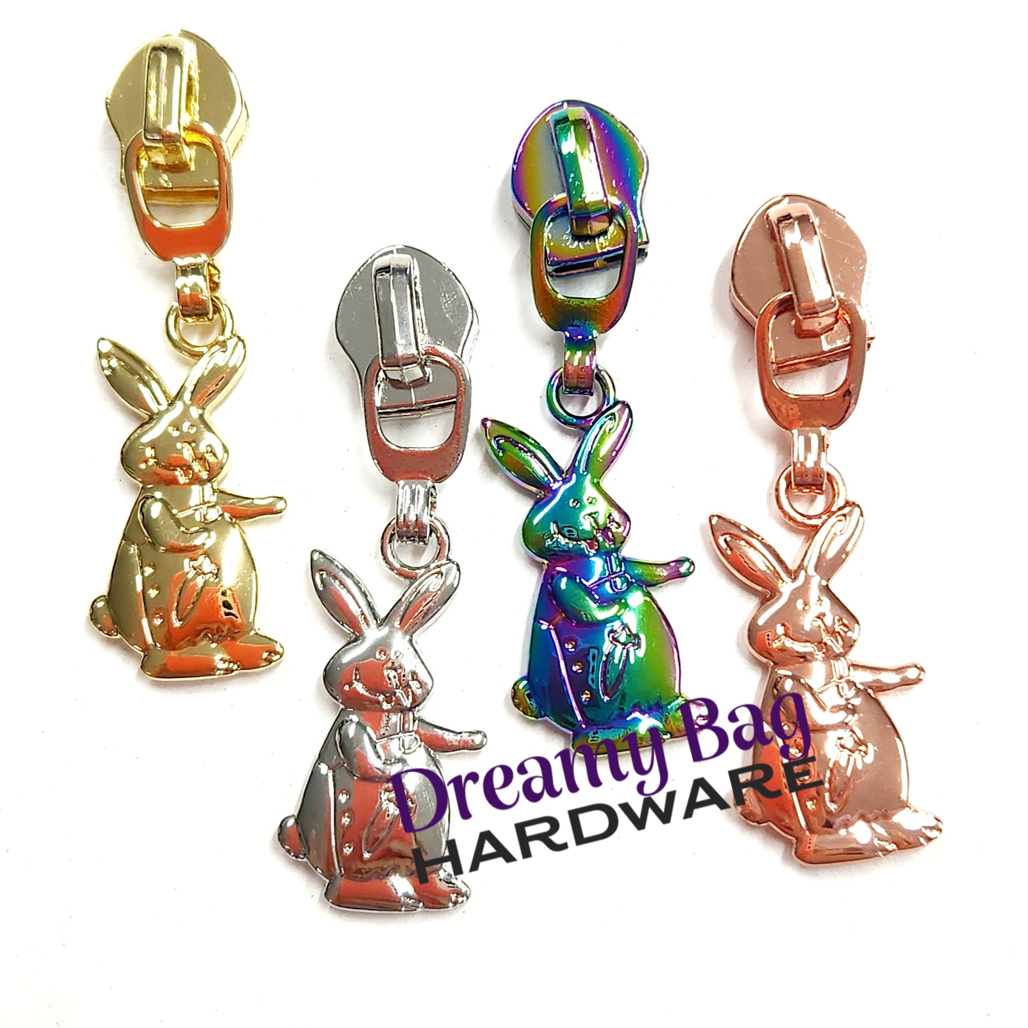 #5 Zipper Pull Bunny Rabbit – Dreamy Bag Hardware Pty Ltd