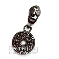 #5 Zipper Pull Celtic Floral