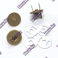 Runde 18 mm magnetiske trykknapper, 2-pakning