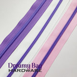 #5 Zipper Tape with Matte Purple Nylon Teeth