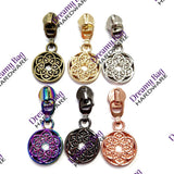 #5 Zipper Pull Celtic Floral