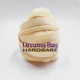 #5 Reißverschlussband Creme mit Nylonzähnen