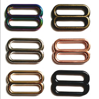 25 mm (1") slanke ovale trippelskyverringer (ideelle for sikkerhetsbelte)