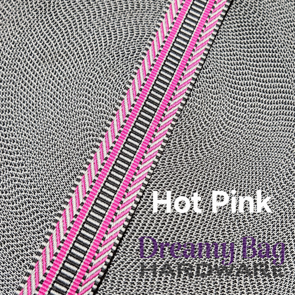 38mm (1.5") Poly/ Cotton patterned Canvas Webbing