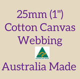 25 mm (1 Zoll) Baumwoll-Canvas-Gurtband (australisch hergestellt), dicker