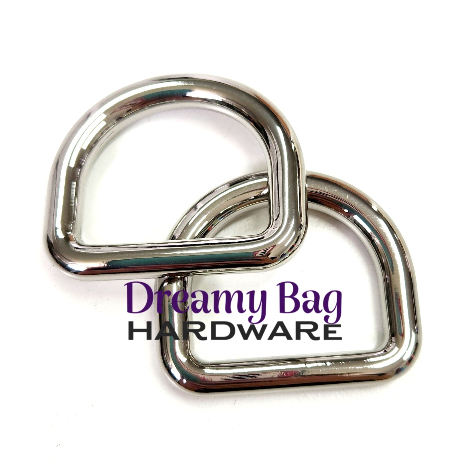 25mm (1") D Rings Solid Welded