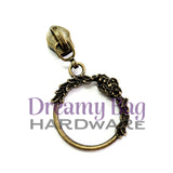 #5 Zipper Pull Floral Circle