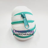 #5 Zipper Tape with Matte Teal Nylon Teeth