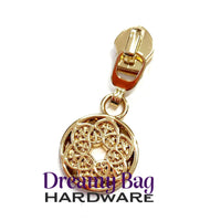 #5 Zipper Pull Celtic Floral