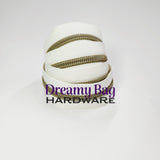 #5 Reißverschlussband Vanille mit Nylonzähnen