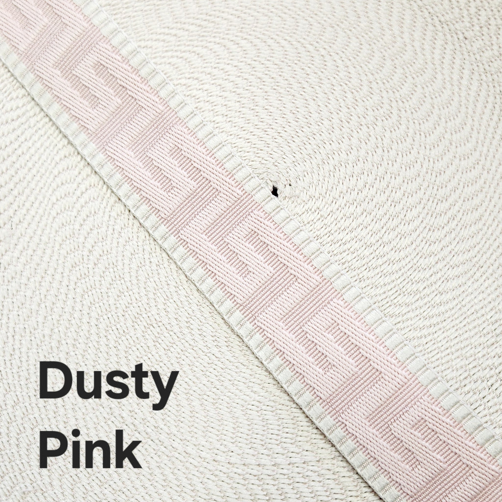 38mm (1.5") Poly/ Cotton  Greek Key Canvas Webbing