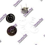 Runde 18 mm magnetiske trykknapper, 2-pakning