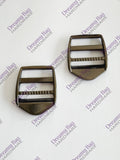 Leitergleiter aus Metall, 25 mm (1 Zoll), 2er-Pack