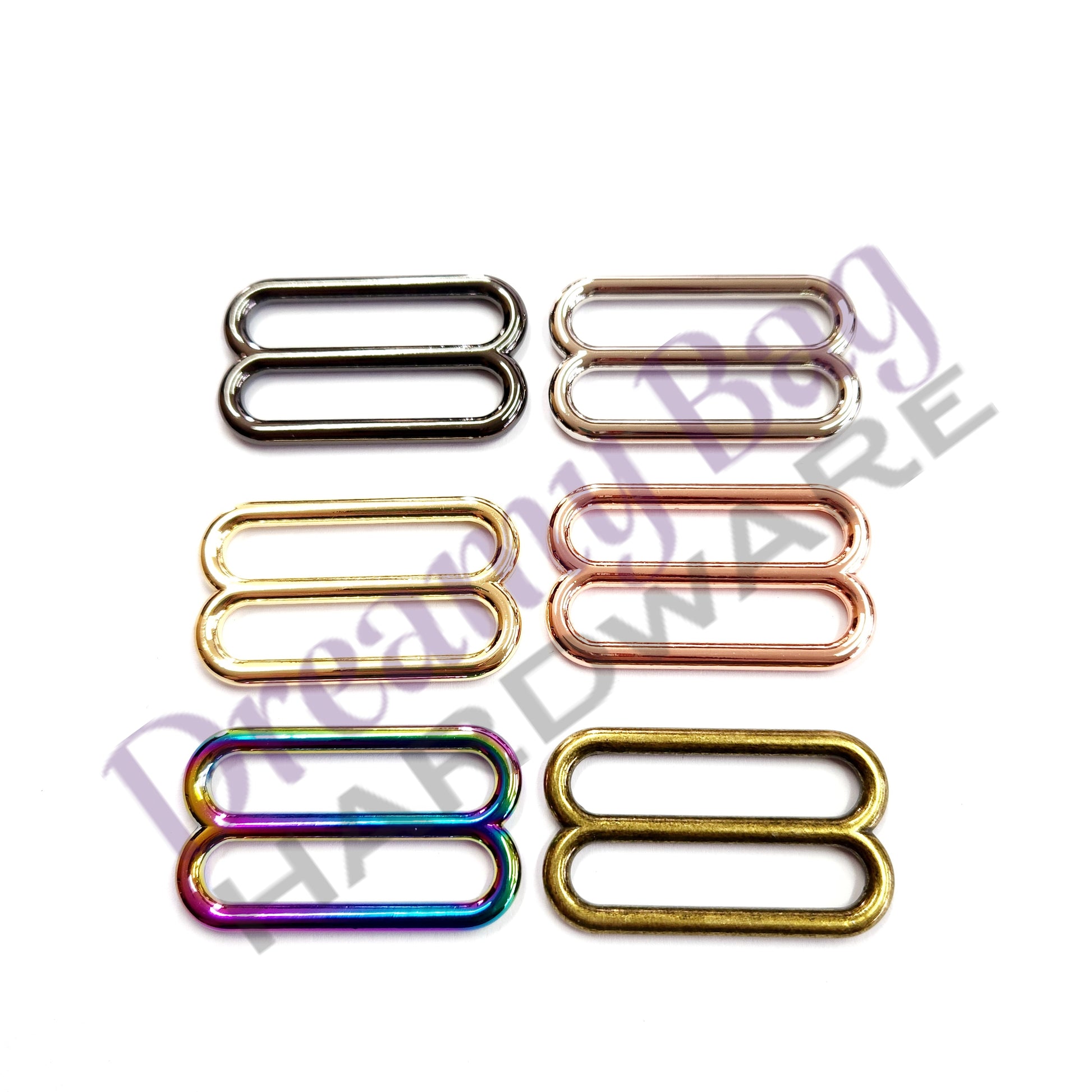 38mm (1.5") Slim Oval Tri Slider Rings ( for Seatbelt webbing)
