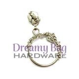 #5 Zipper Pull Floral Circle