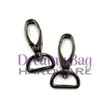 20mm (3/4") Oval Swivel Clips D Ring Connector