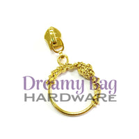 #5 Zipper Pull Floral Circle