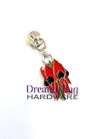 #5 Zipper Pull Sturt Desert Pea ( Custom Design)