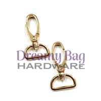 20mm (3/4") Oval Swivel Clips D Ring Connector