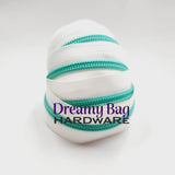 #5 Zipper Tape with Matte Teal Nylon Teeth