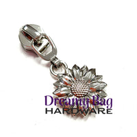 #5 Zipper Pull Sunflower