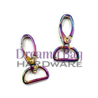 20mm (3/4") Oval Swivel Clips D Ring Connector