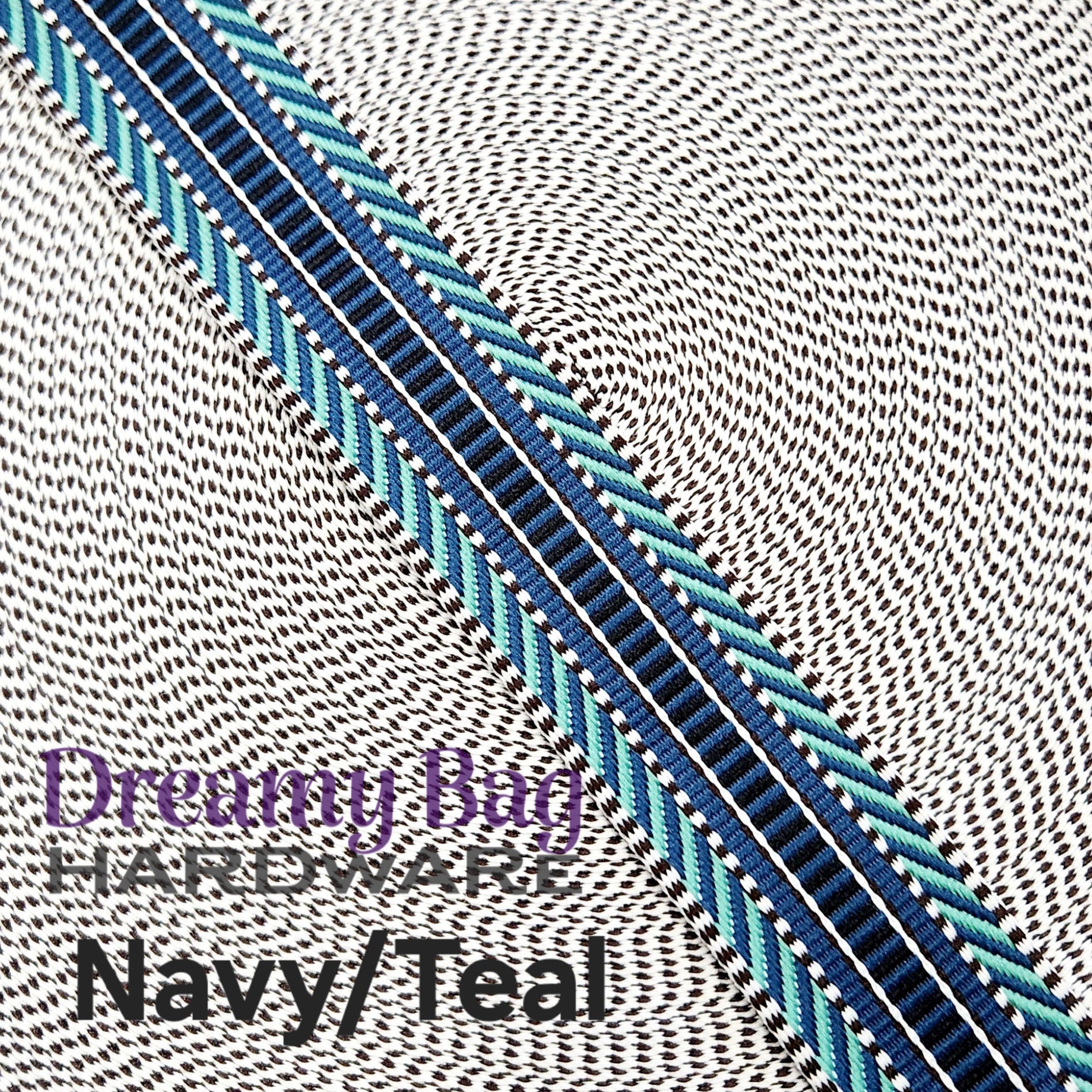 38mm (1.5") Poly/ Cotton patterned Canvas Webbing
