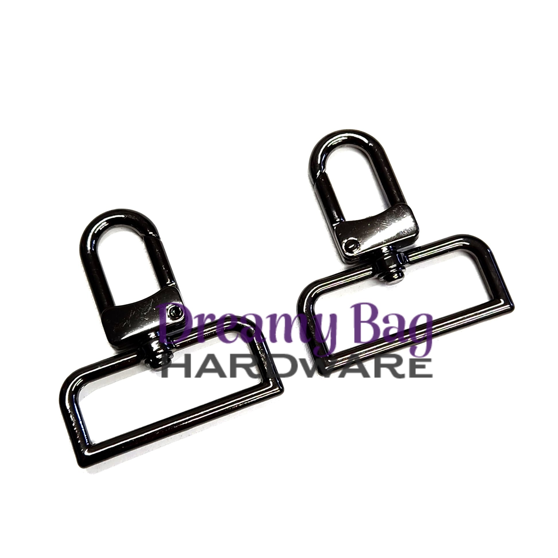 38mm (1.5") Slim Swivel Snap Clips