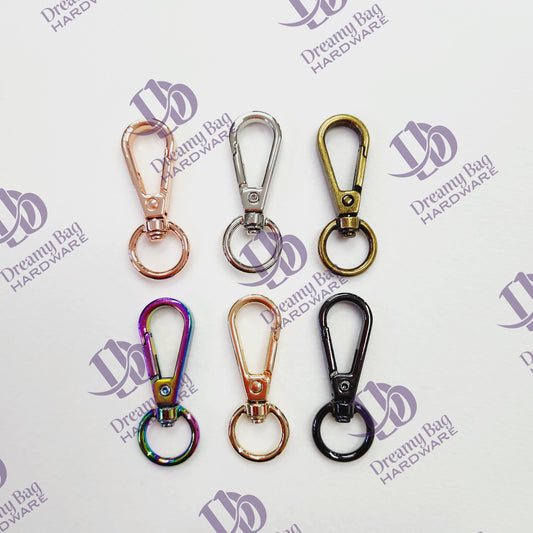 13mm Circle Swivel Snap Clips 2 pack