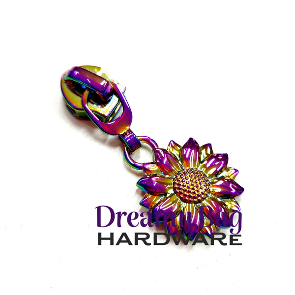 #5 Zipper Pull Sunflower