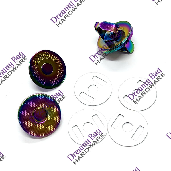 Runde 18-mm-Magnetdruckknöpfe, 2er-Pack