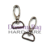 20mm (3/4") Oval Swivel Clips D Ring Connector