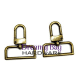 38 mm (1,5") tynne svingbare trykknappklemmer