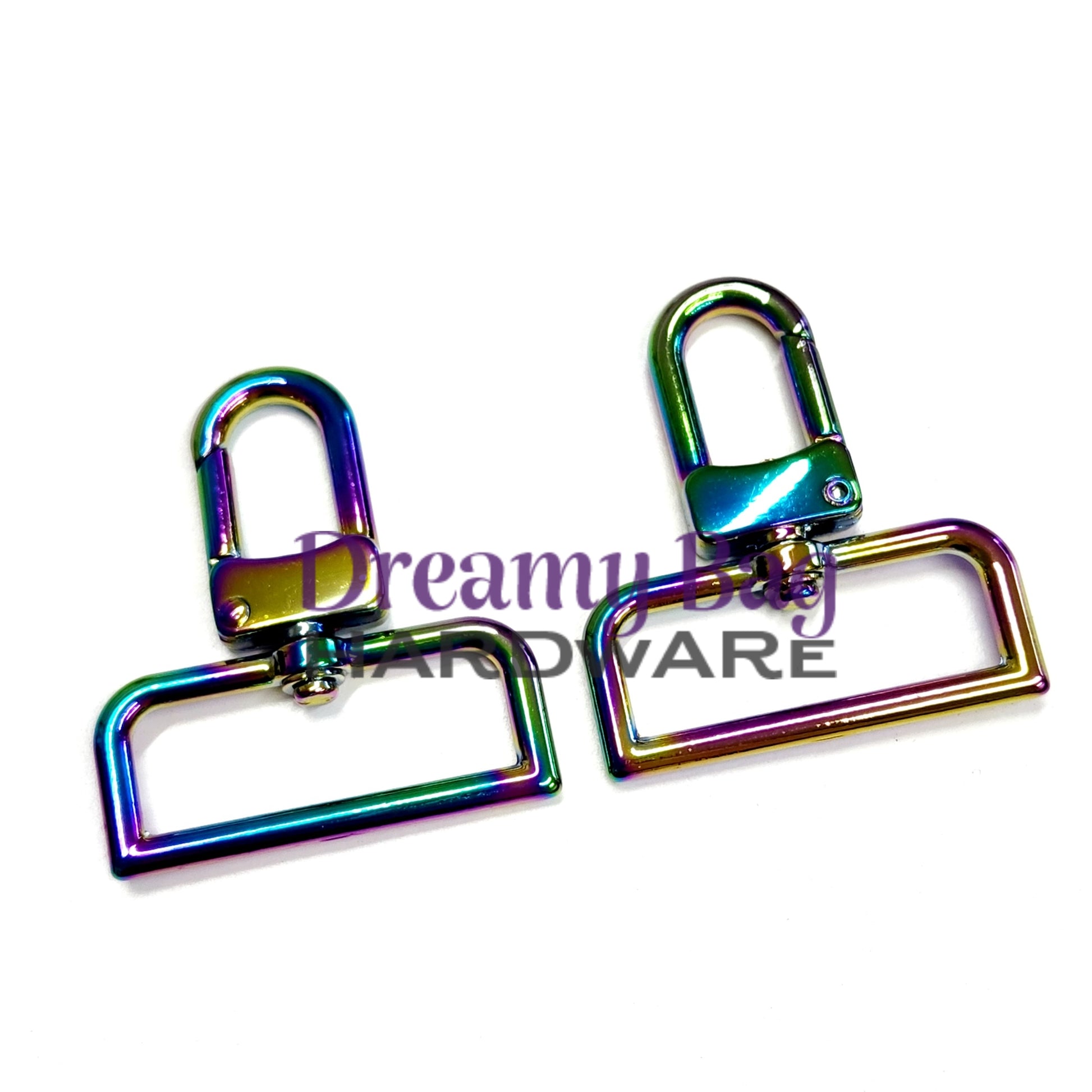 38mm (1.5") Slim Swivel Snap Clips
