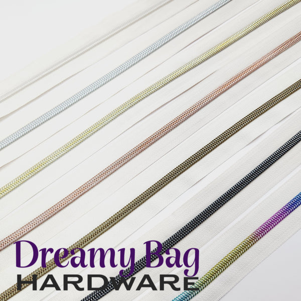 #3 and #5 Zipper Tape Vanilla with Nylon Teeth