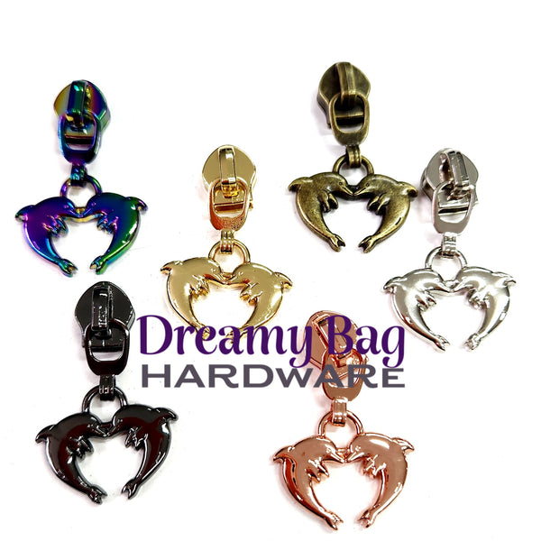 #5 Zipper Pull Dolphin