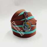 #5 Zipper Tape with Matte Teal Nylon Teeth