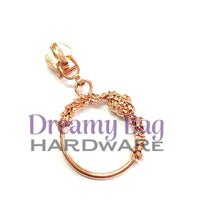 #5 Zipper Pull Floral Circle