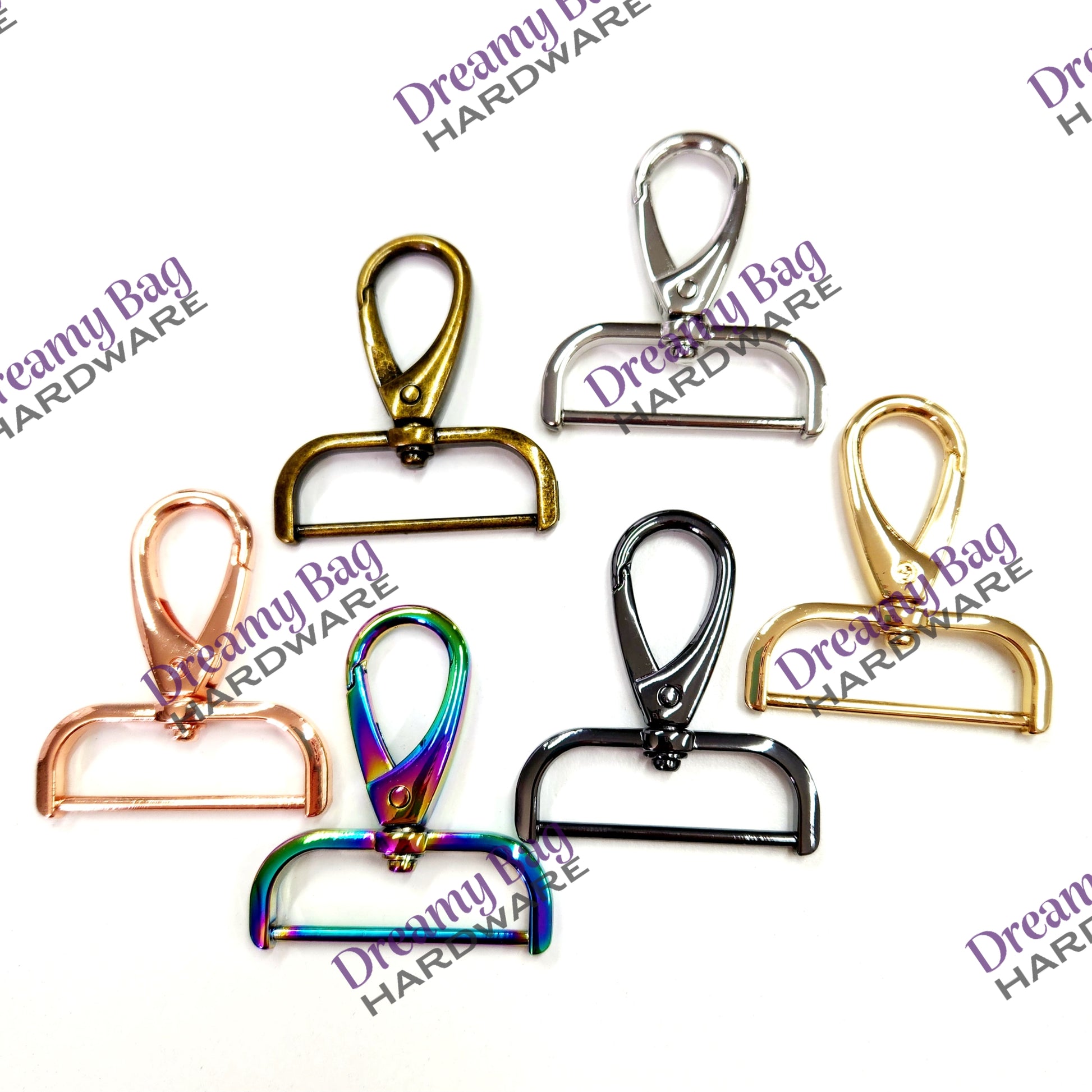 38mm (1.5") Swivel Clips D Bar