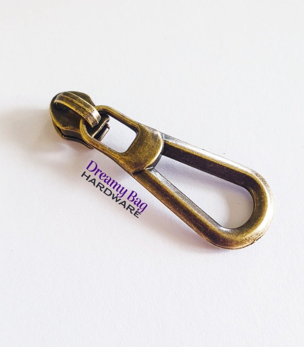 #3 and #5 Zipper Pull Pearl Drop