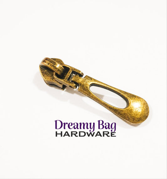 #3 and #5 Zipper Pull Tear Drop