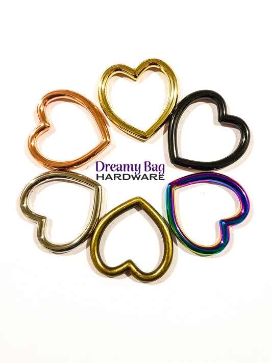 25mm (1") Heart Rings