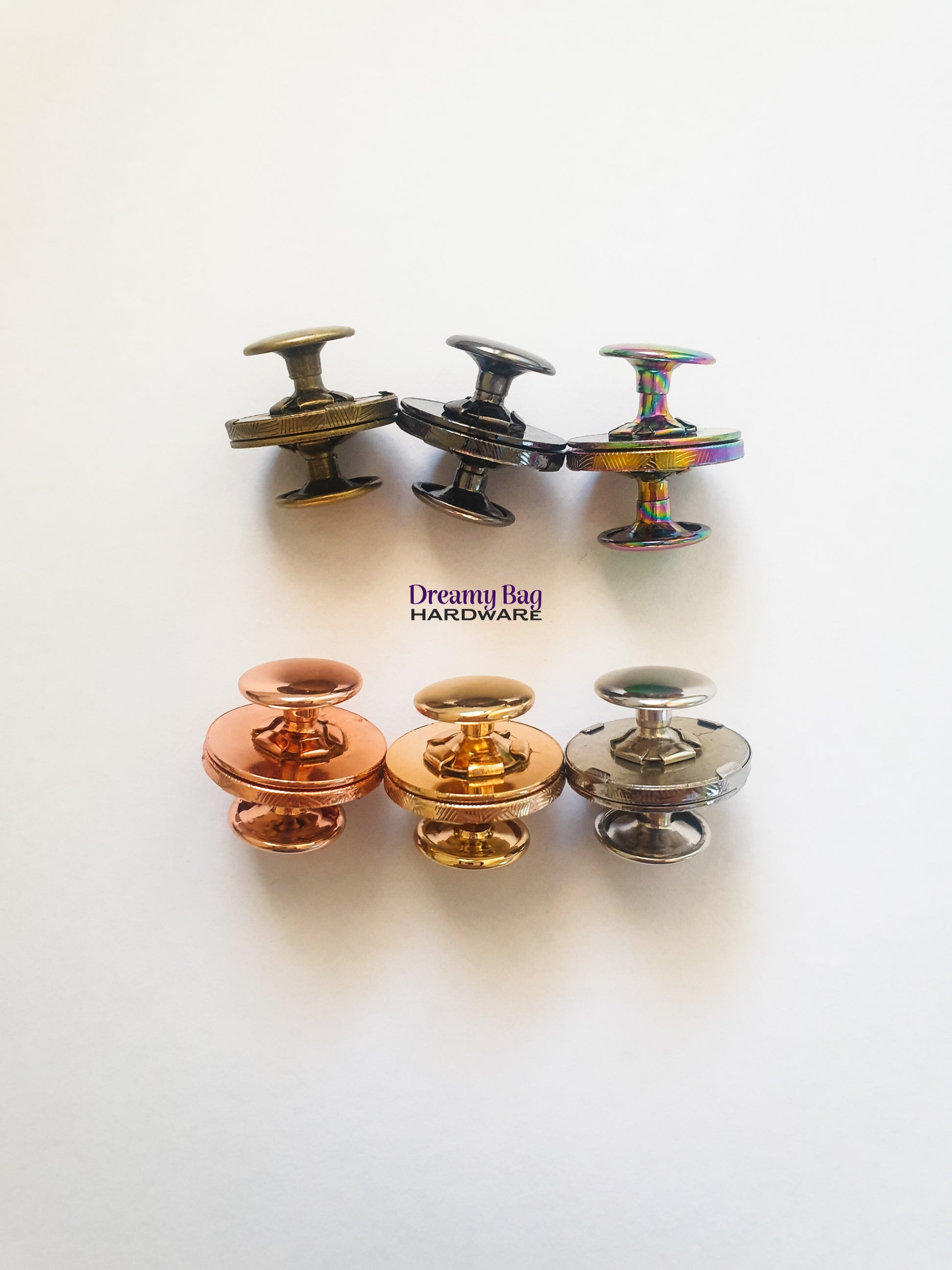 NOW IN STOCK THIN 18mm Magnetic Snap Rivets 4 pack