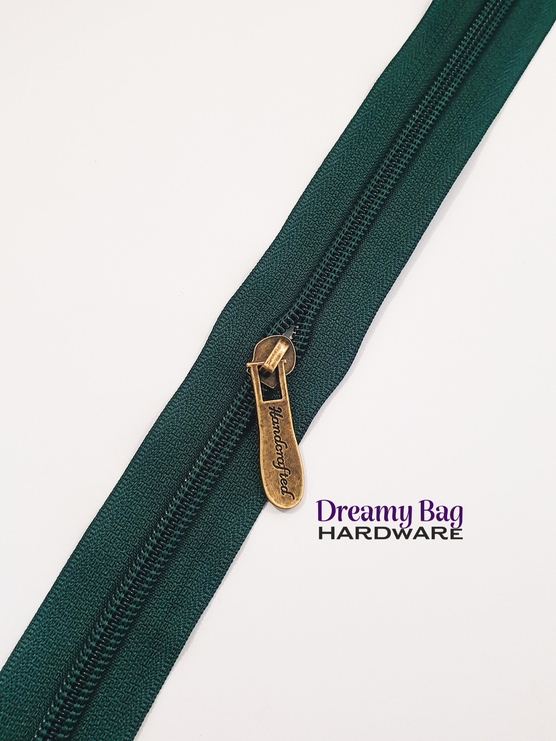 #5 Zipper tape Emerald Green with nylon teeth